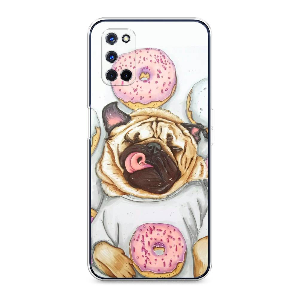 

Чехол для Oppo A52/A72 "Счастливый мопс", Розовый;бежевый;коричневый, 253250-1