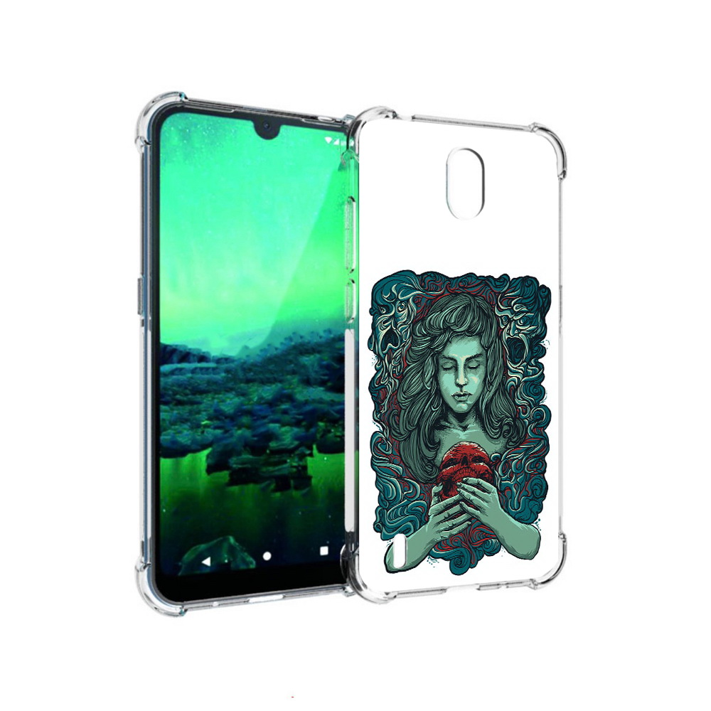 

Чехол MyPads Tocco для Nokia 1.3 спящая девушка (PT227048.104.619), Прозрачный, Tocco