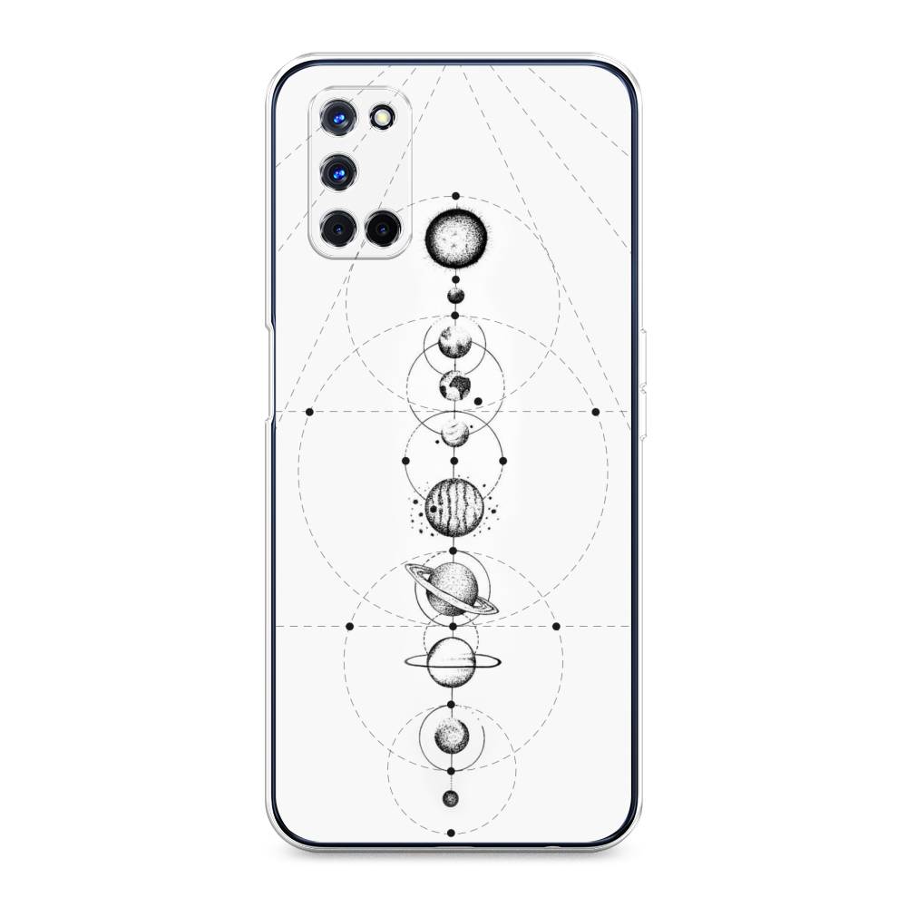 

Чехол для Oppo A52/A72 "Парад планет", Серый, 253250-2