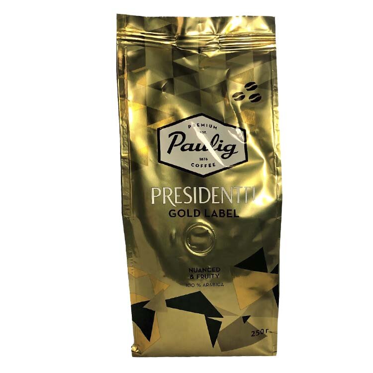 

Кофе в зернах Paulig presidentti gold label 250 г