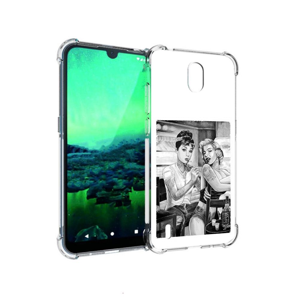 

Чехол MyPads Tocco для Nokia 1.3 тату мастер (PT227048.104.637), Прозрачный, Tocco
