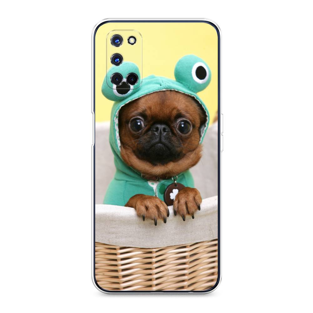 

Чехол для Oppo A52/A72 "Собачка в шапке лягушки", Коричневый;желтый;голубой, 253250-1