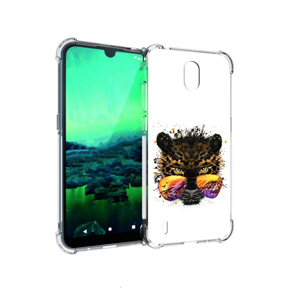 

Чехол MyPads Tocco для Nokia 1.3 тропический леопард (PT227048.104.649), Прозрачный, Tocco