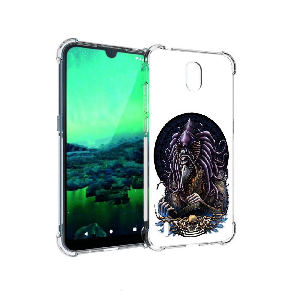 

Чехол MyPads Tocco для Nokia 1.3 умный ворон (PT227048.104.650), Прозрачный, Tocco