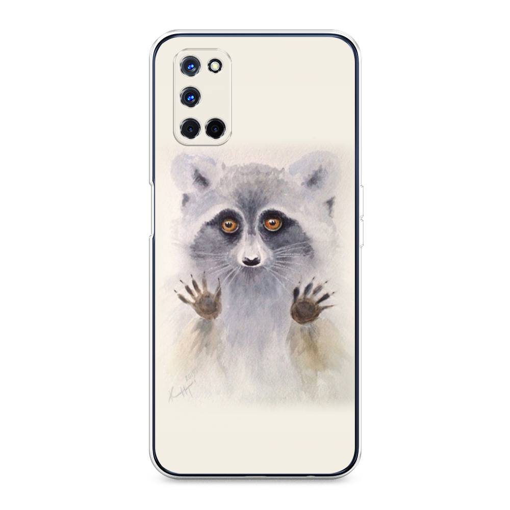 

Чехол для Oppo A52/A72 "Енот за стеклом", Бежевый;серый, 253250-4