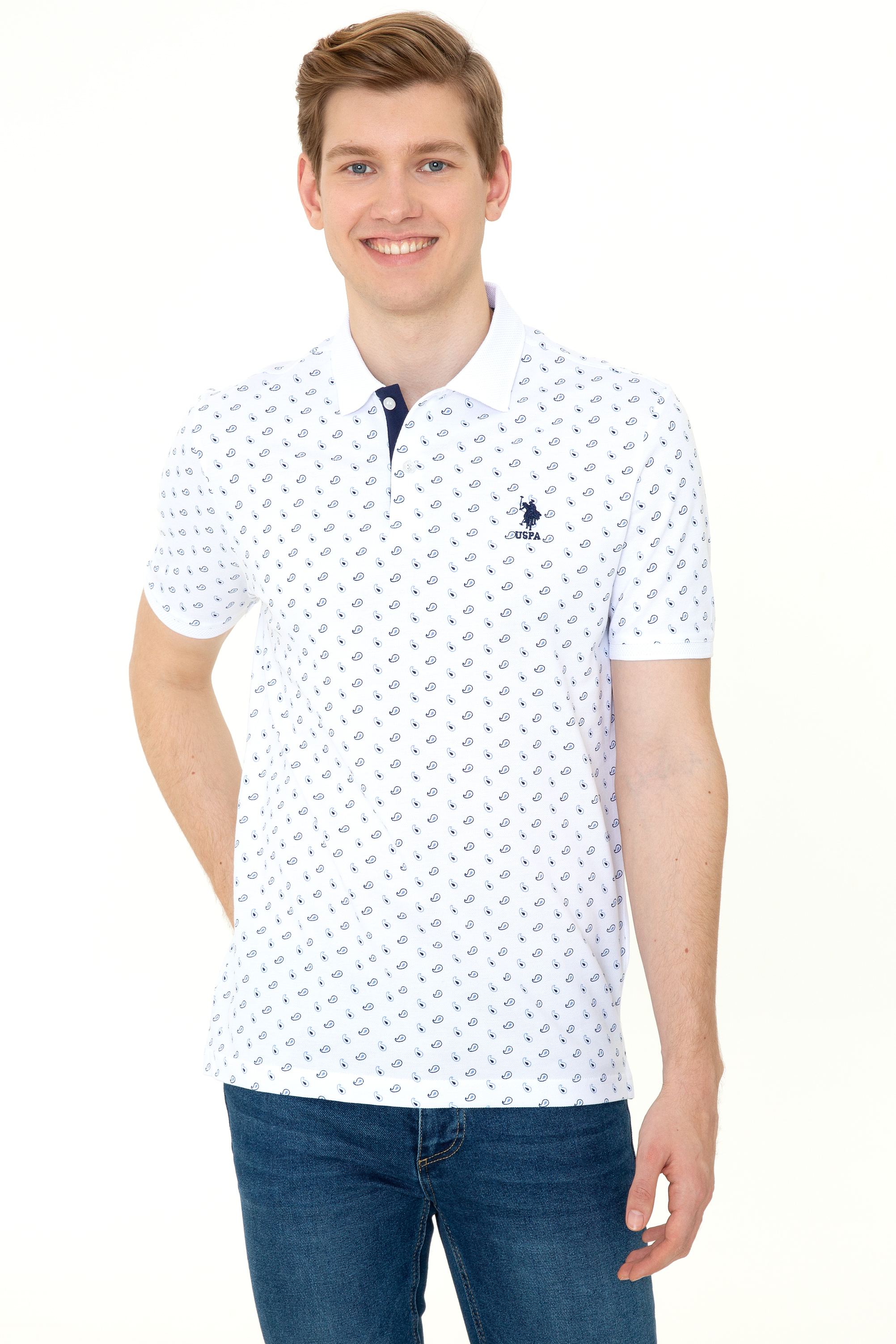 

Футболка мужская U.S. POLO Assn. G081SZ0110ANJAR белая XS, G081SZ0110ANJAR