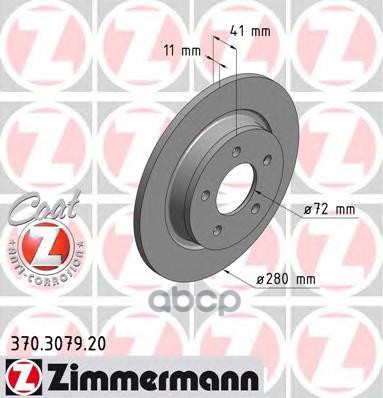 

Диск Тормозной Задний Mazda 3/5/Premacy Zimmermann 370307920 Zimmermann арт. 370307920