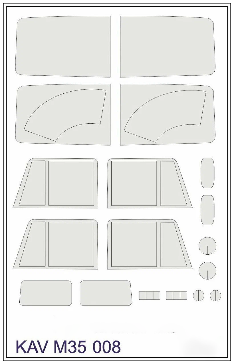 

Окрасочная маска KAV models на остекление 4310 ICM M35 008