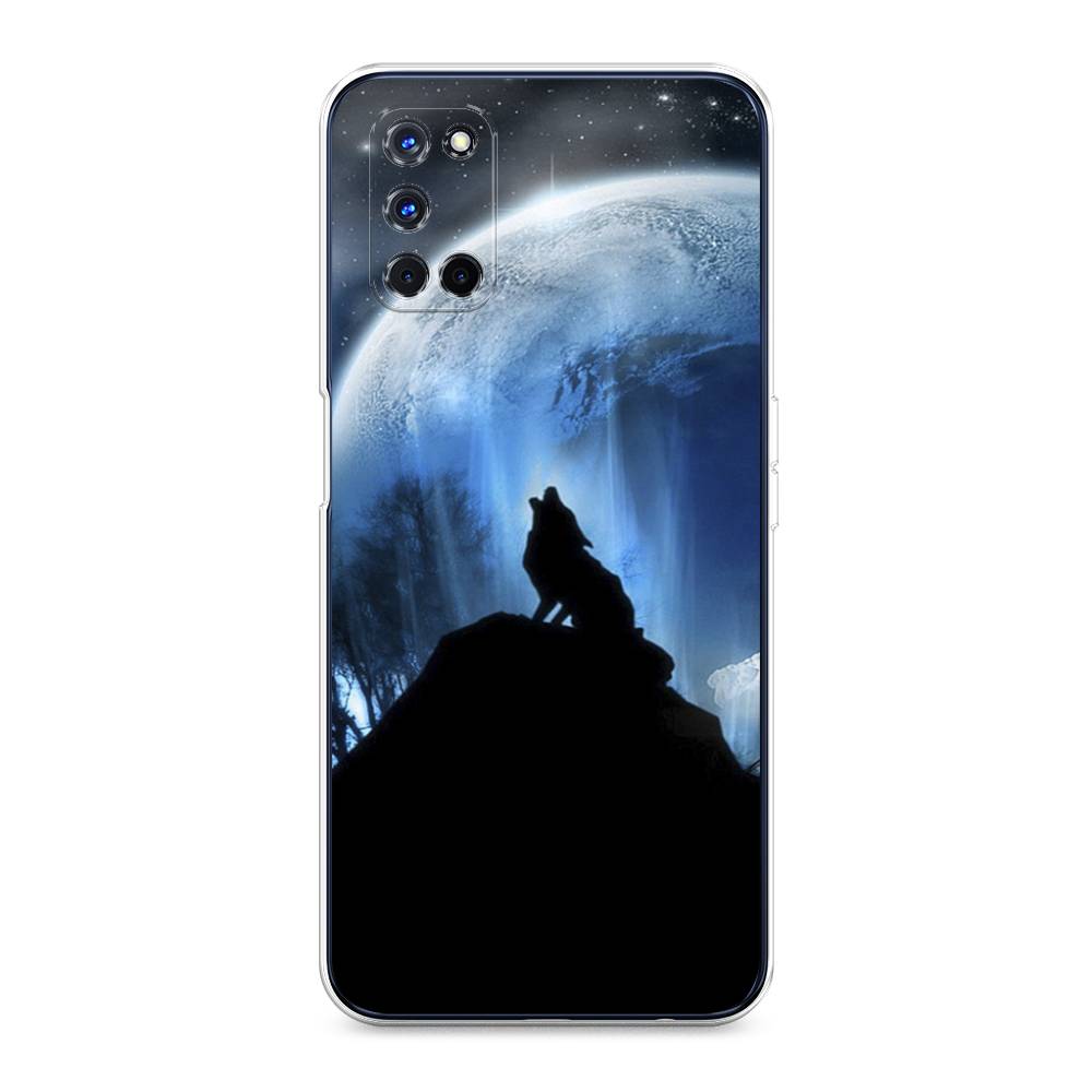 

Чехол для Oppo A52/A72 "Волк 2", Синий;черный;белый, 253250-1