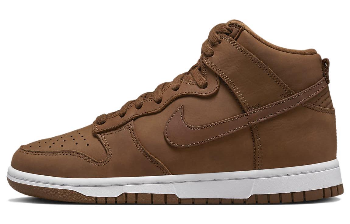 

Кеды унисекс Nike Dunk High Premium коричневые 36.5 EU, Коричневый, Dunk High Premium