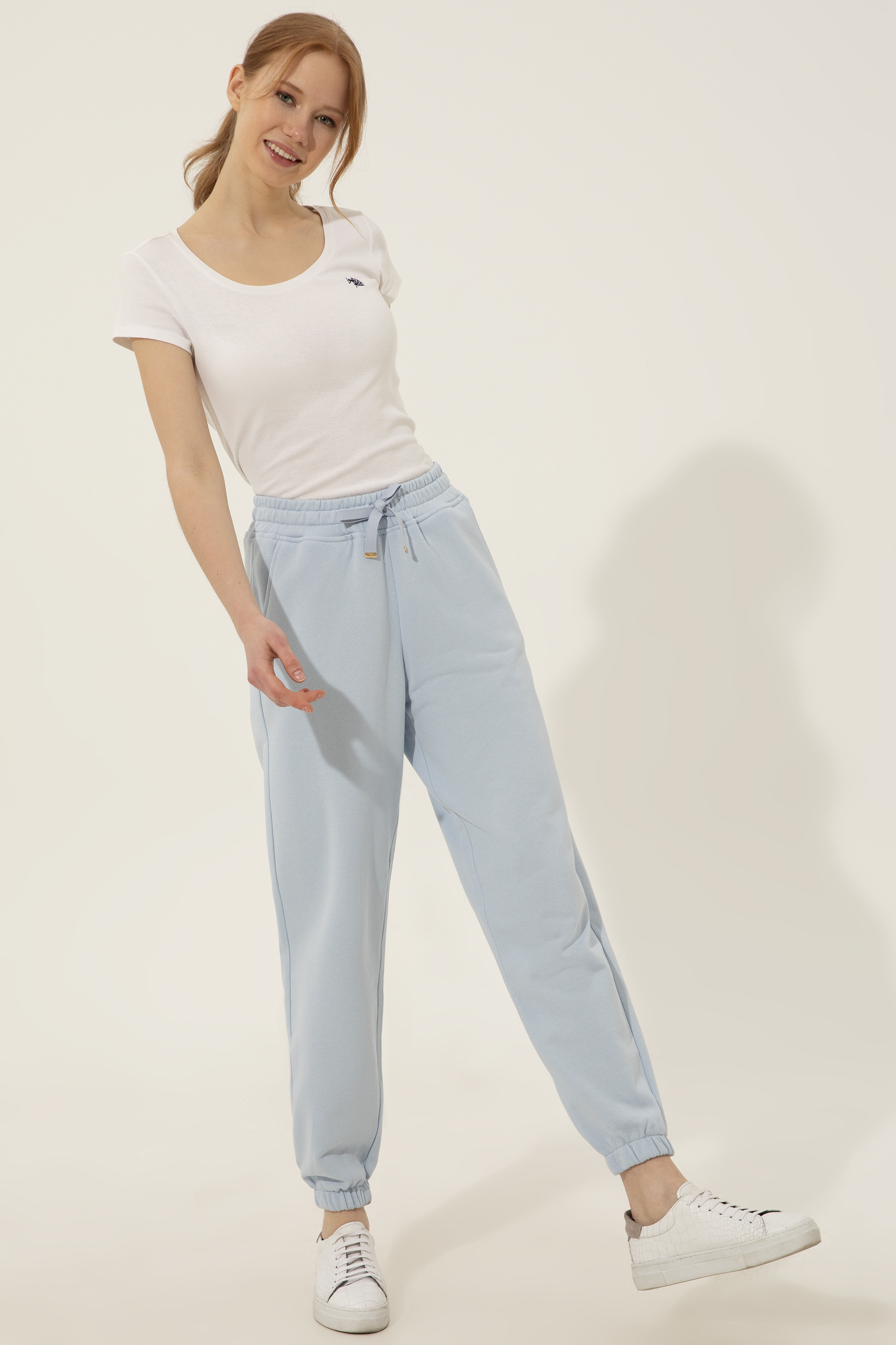 

Спортивные брюки женские U.S. POLO Assn. G082SZ0OP0FERTO-R голубые S, G082SZ0OP0FERTO-R
