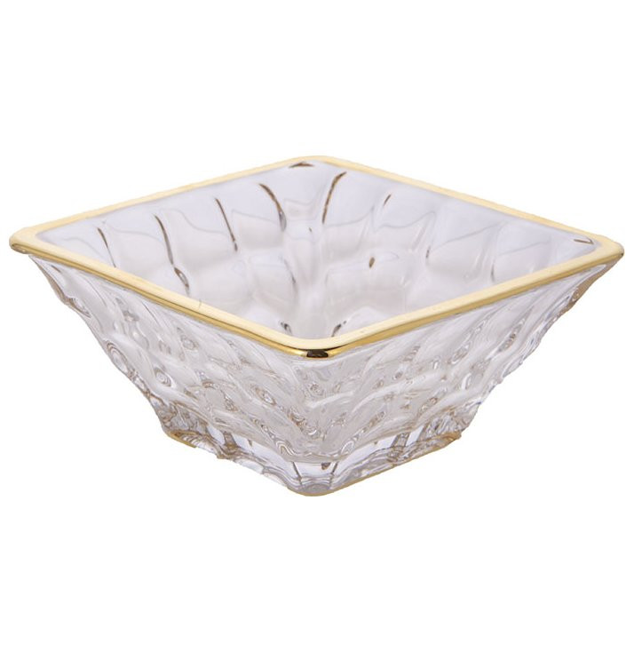 

Конфетница 11 см UNION GLASS "Мраморные шарики /Золотая отводка" / 200285