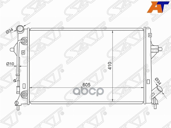 

Sat Радиатор Kia Seltos/Soul 2,0 19-