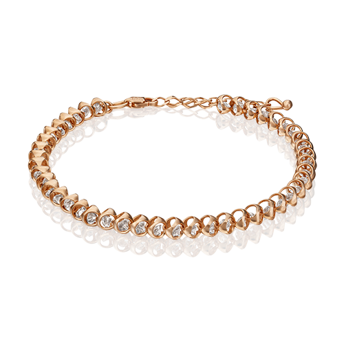 

Браслет из золота р. 17 PLATINA jewelry 05-0628-00-401-1110, фианит, 05-0628-00-401-1110