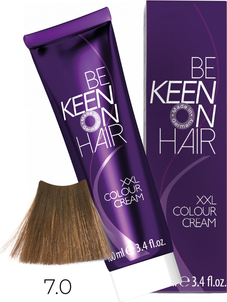 

Крем-краска для волос KEEN Colour 7.0 натуральный блондин 100 мл, Блонд