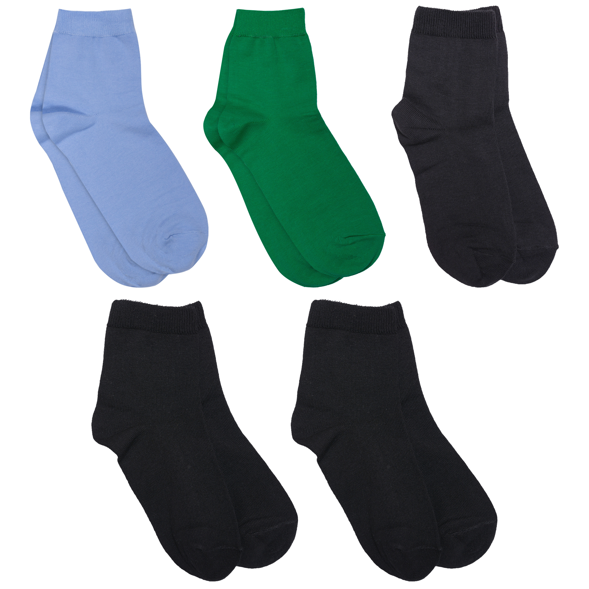 

Носки детские Rusocks 5-Д-26 цв. голубой; зеленый; серый; черный р. 22-24, 5-Д-26