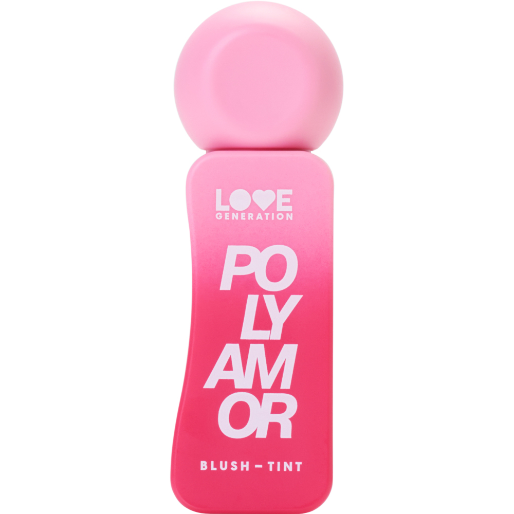 Румяна-тинт Love Generation Polyamor стойкий, многофункциональный, тон 01 нежно-розовый тинт для губ cellnco романтический бархат розовый
