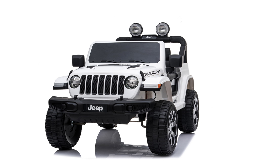 фото Детский электромобиль novakids jeep rubicon, полный привод, белый