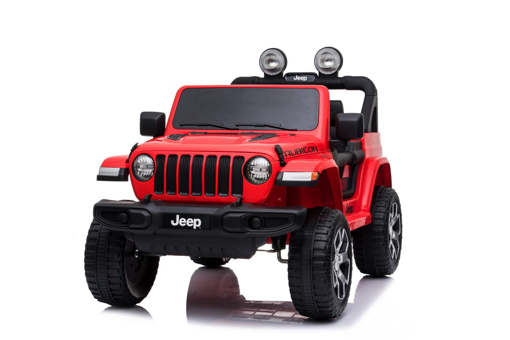 фото Детский электромобиль novakids jeep rubicon, полный привод, красный глянец