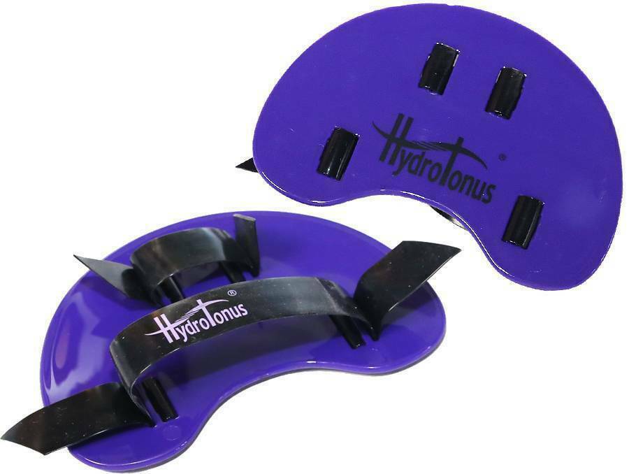 фото Лопатки для плавания серповидные hydrotonus - разм. м фиолетовые