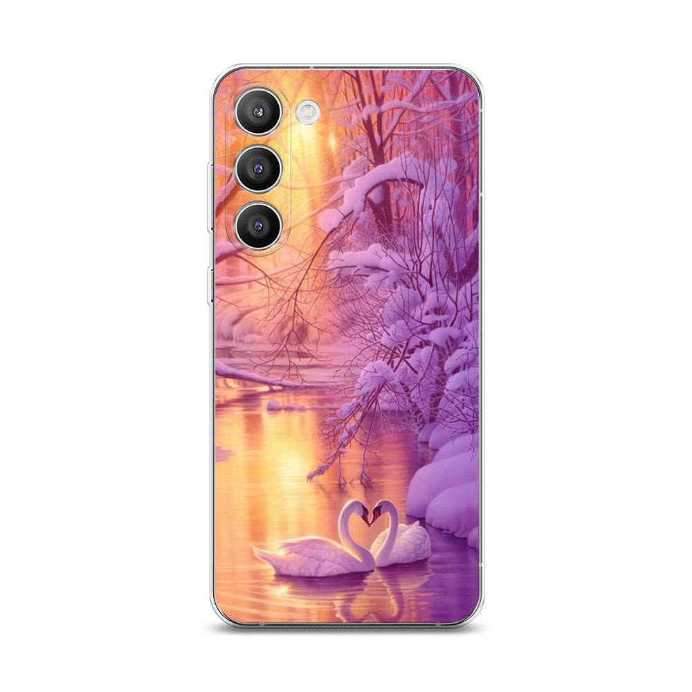 

Чехол на Samsung Galaxy S23 Plus 5G "Зима 1", Фиолетовый;желтый, 2107450-2