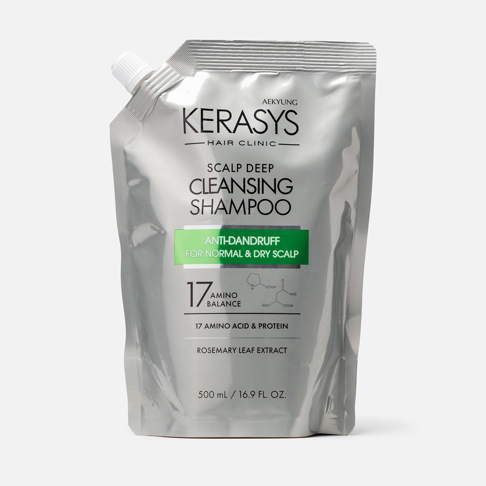 

Шампунь KeraSys Scalp Deep Cleancing Shampoo для сухой кожи головы 500 мл, Освежающий