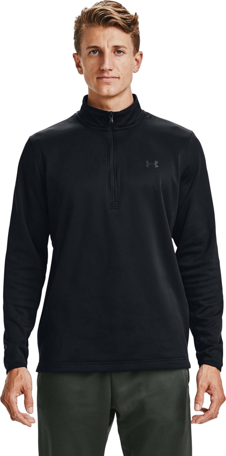 Олимпийка мужская Under Armour Fleece 1/2 Zip черная XS