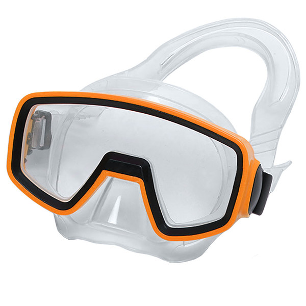 фото E33136-3 маска для плавания юниорская пвх оранжевая спортекс