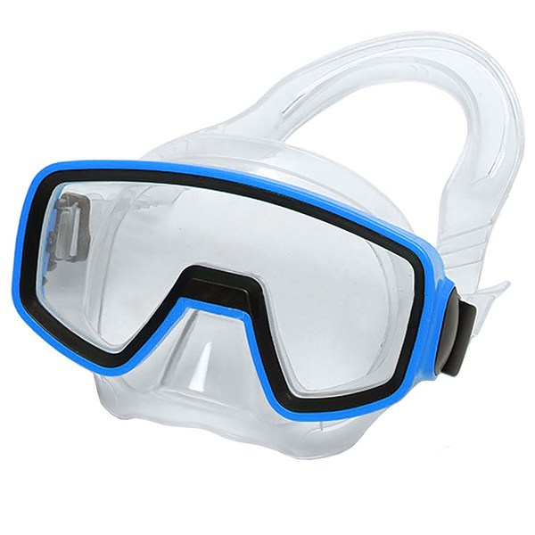 фото E33137-1 маска для плавания юниорская пвх синяя спортекс