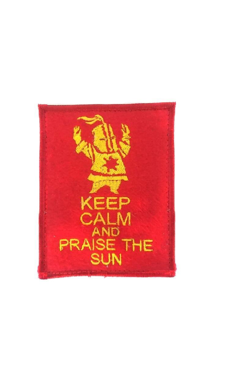 

Нашивка на липучке Keep calm 00117719 красный, 8х10 см, 58265