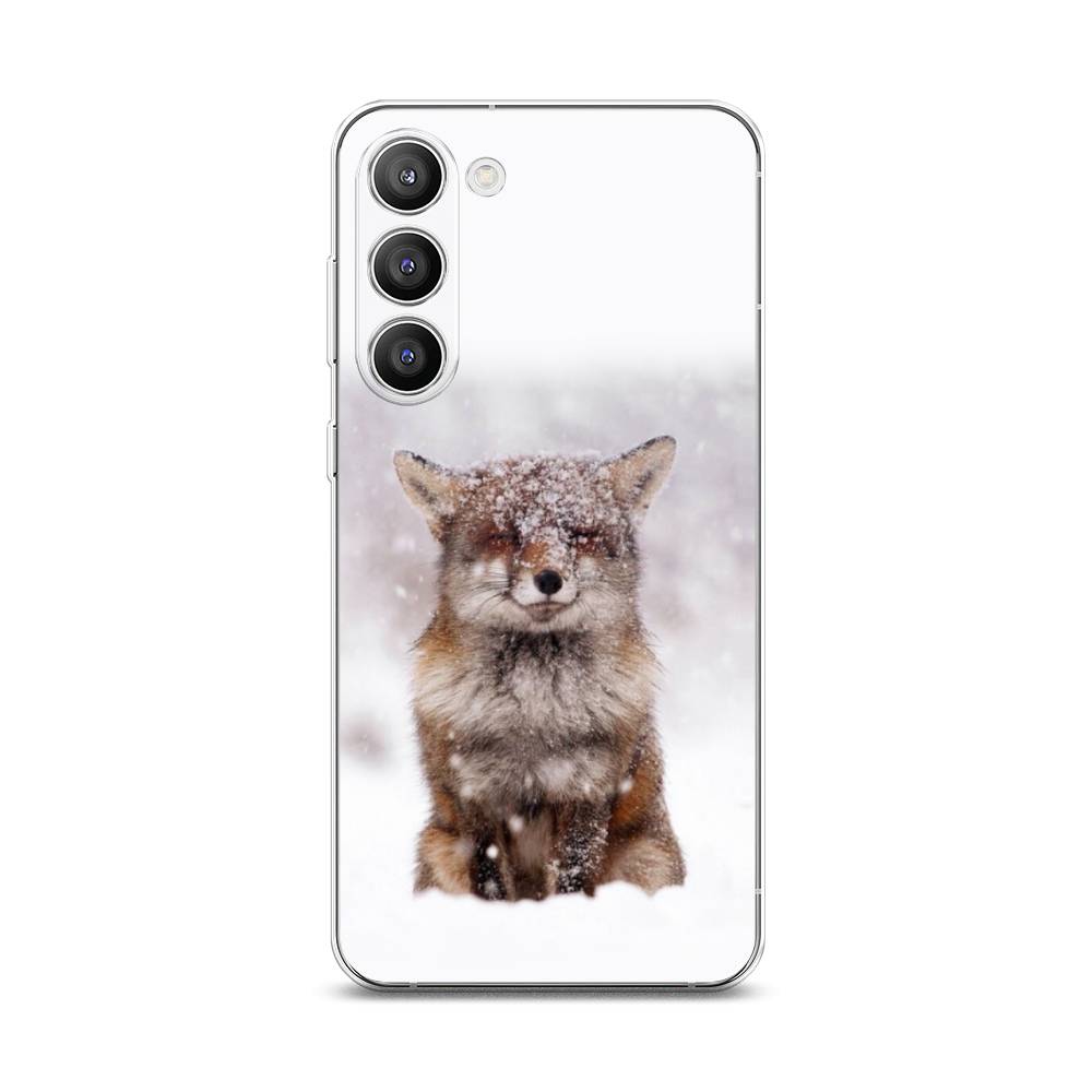 

Чехол на Samsung Galaxy S23 Plus 5G "Зимняя лиса", Белый;серый;коричневый, 2107450-1