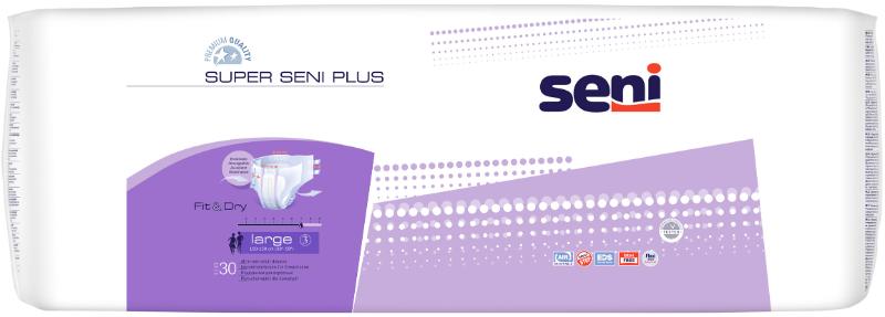 фото Подгузники для взрослых seni super seni plus large, 30 шт (la30-a02)