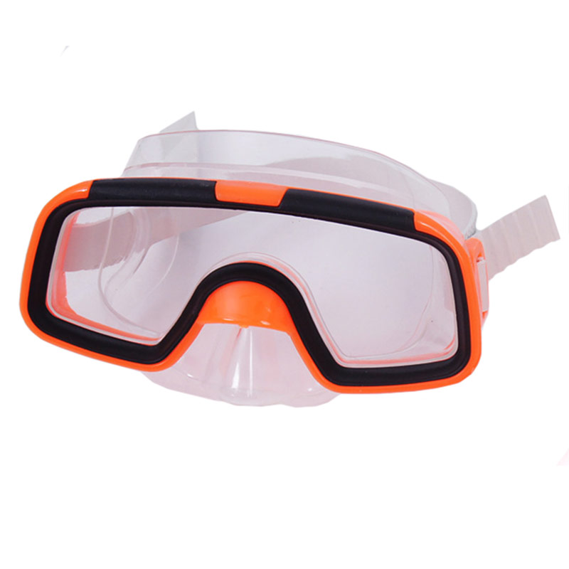 фото E33167 маска для плавания детская пвх оранжевая спортекс