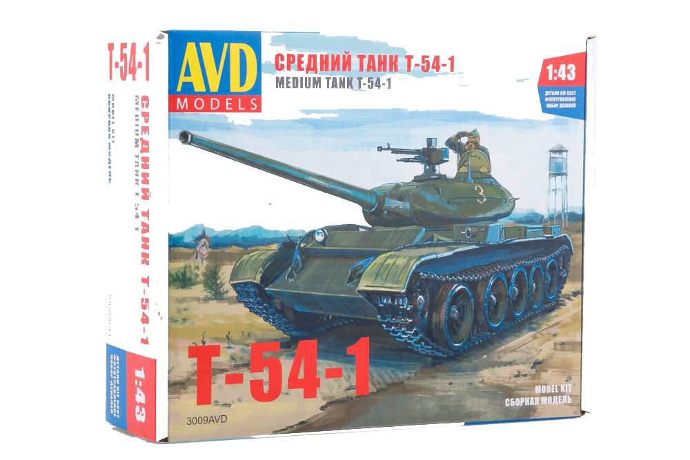 Модель сборная Model kit medium panzer T-54-1 (ussr russian panzer) | средний танк T-54-1