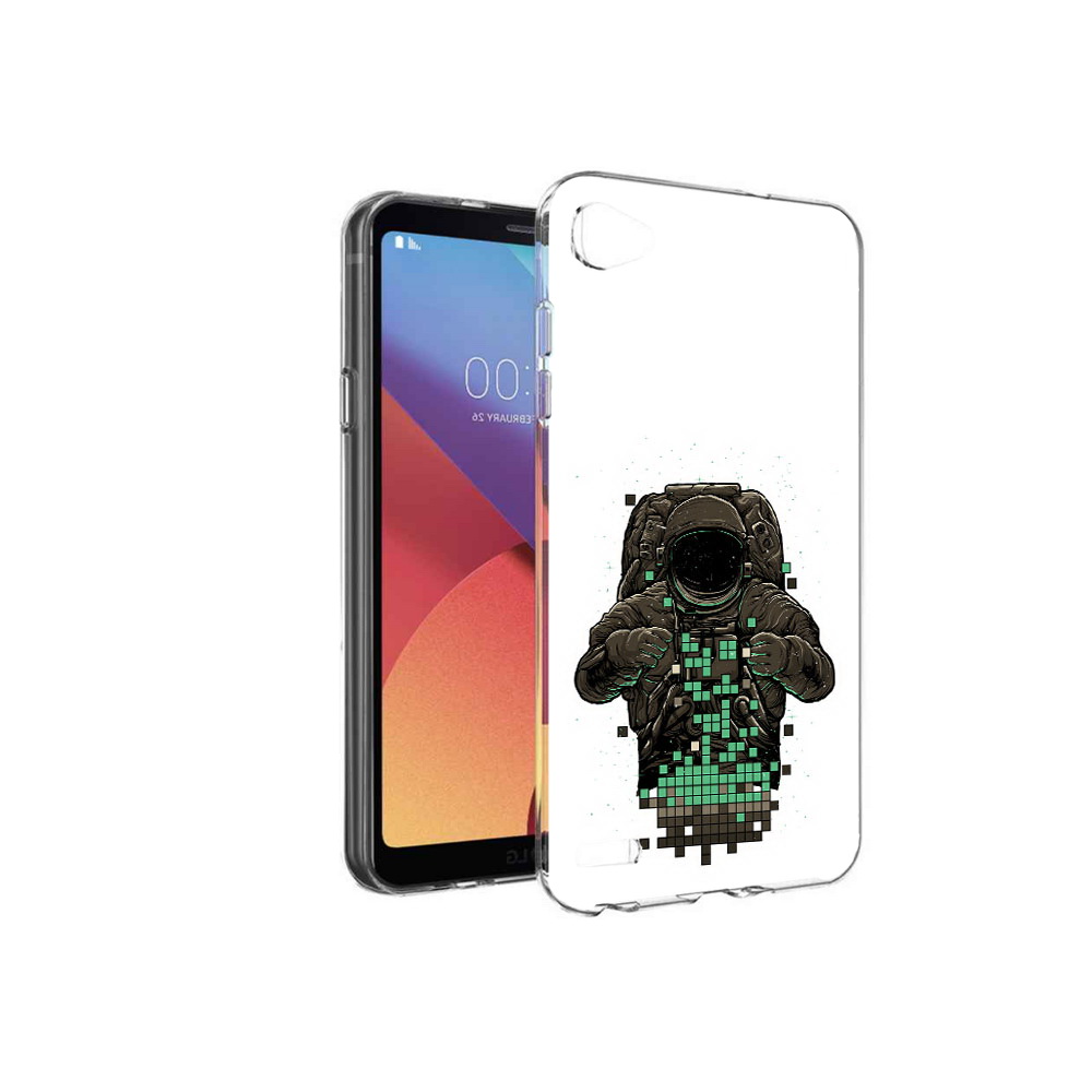 

Чехол MyPads Tocco для LG G6 mini космонавт с пикселями, Прозрачный, Tocco