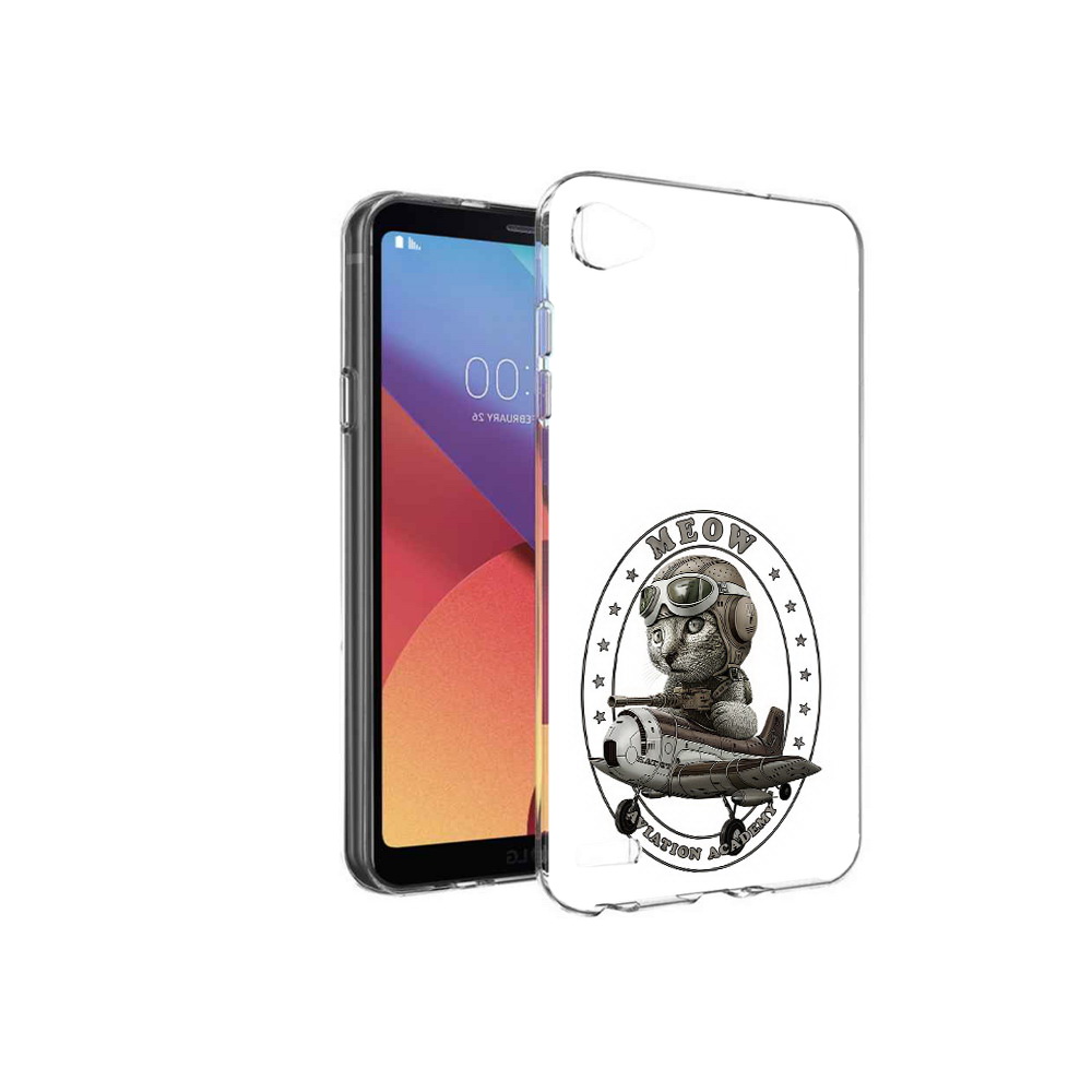 

Чехол MyPads Tocco для LG G6 mini кот в самолете, Прозрачный, Tocco