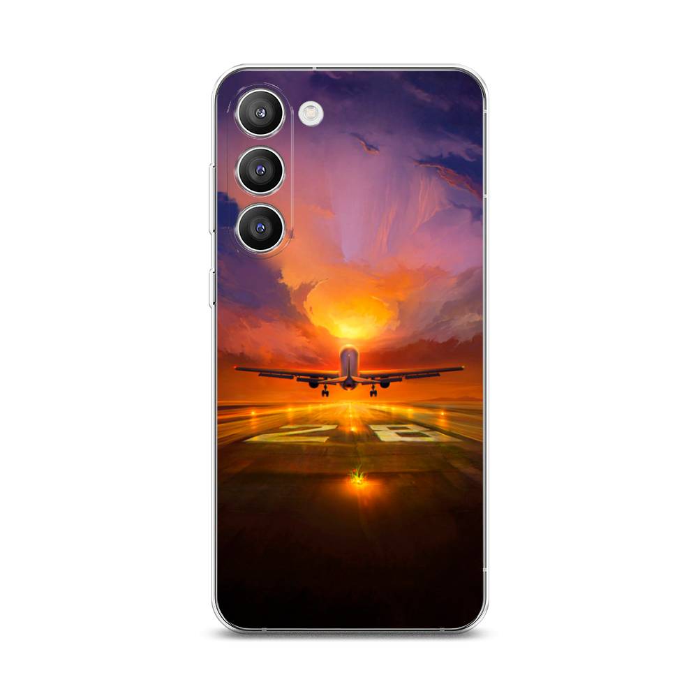 

Чехол на Samsung Galaxy S23 Plus 5G "Самолет на посадке", Оранжевый;синий, 2107450-6