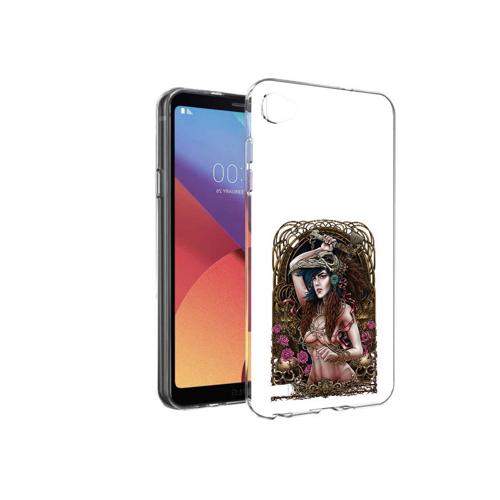 

Чехол MyPads Tocco для LG G6 mini красивая девушка рисунок, Прозрачный, Tocco