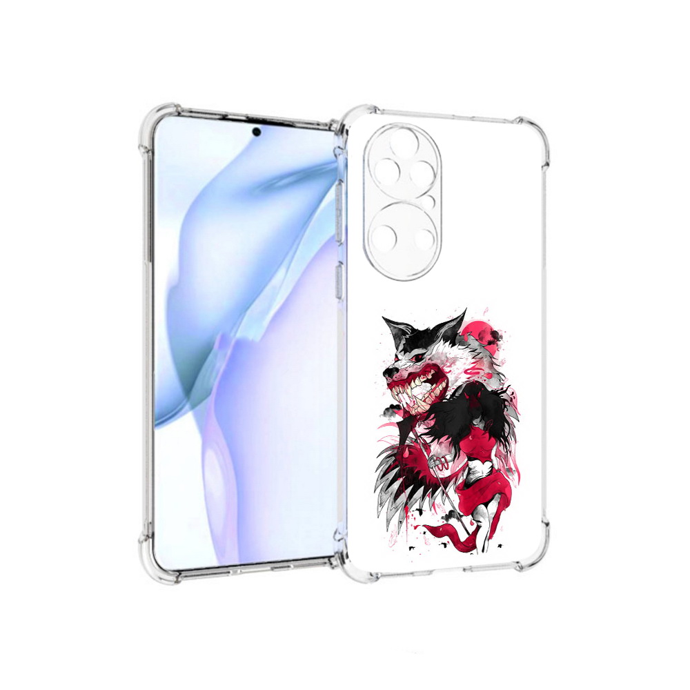 

Чехол MyPads Tocco для Huawei P50 красная шапочка, Прозрачный, Tocco