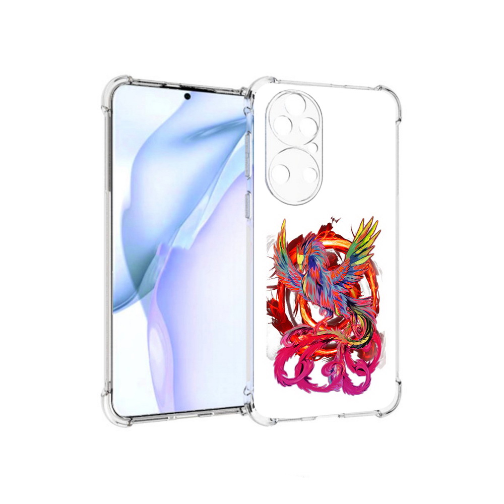 

Чехол MyPads Tocco для Huawei P50 красочный феникс, Прозрачный, Tocco