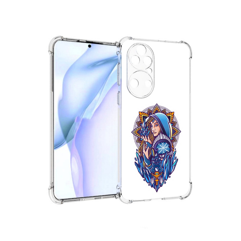

Чехол MyPads Tocco для Huawei P50 кристал мейден дота 2, Прозрачный, Tocco