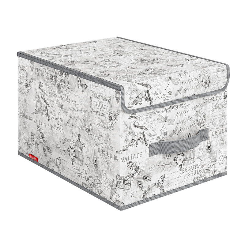 

Короб стеллажный Valiant с крышкой 30x40x25 см, BOX-LM