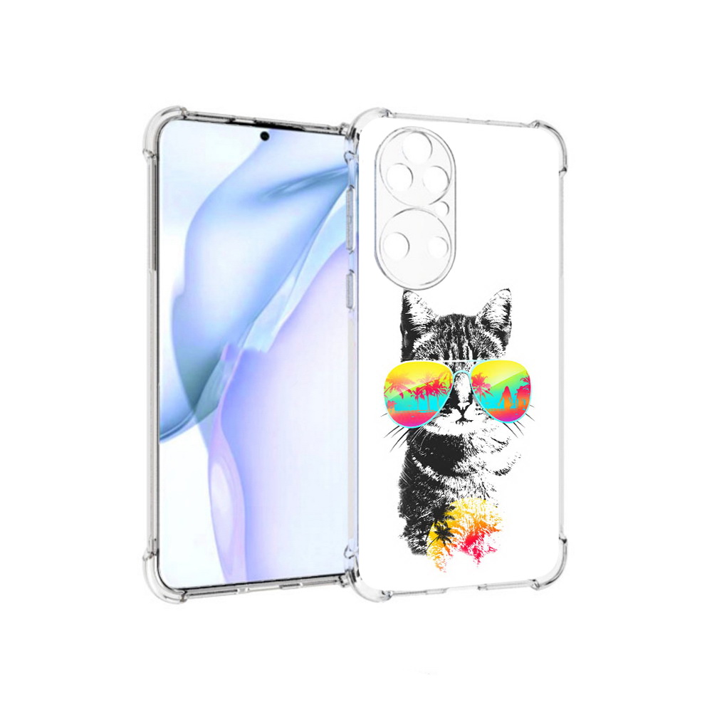 Чехол MyPads Tocco для Huawei P50 крутой кот