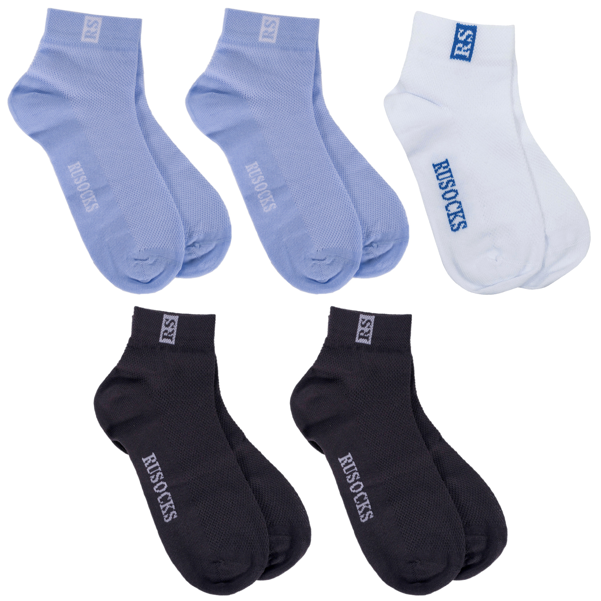 

Носки детские Rusocks 5-Д-36 цв. голубой; белый; серый р. 12-14, 5-Д-36