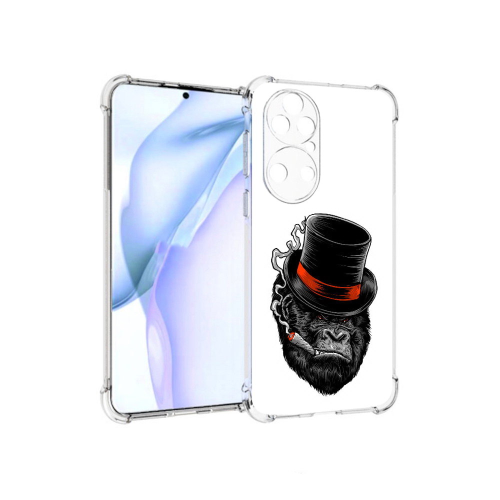 

Чехол MyPads Tocco для Huawei P50 дизайнерская горилла, Прозрачный, Tocco