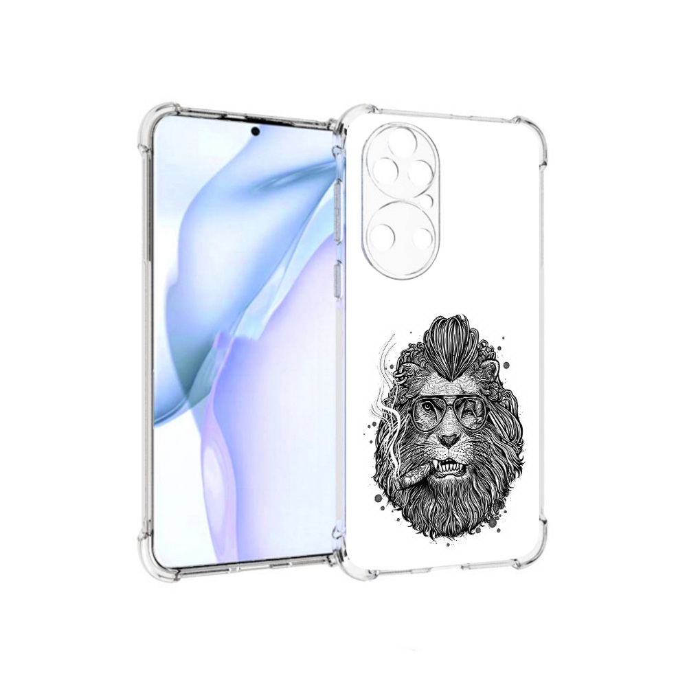 

Чехол MyPads Tocco для Huawei P50 курящий лев, Прозрачный, Tocco
