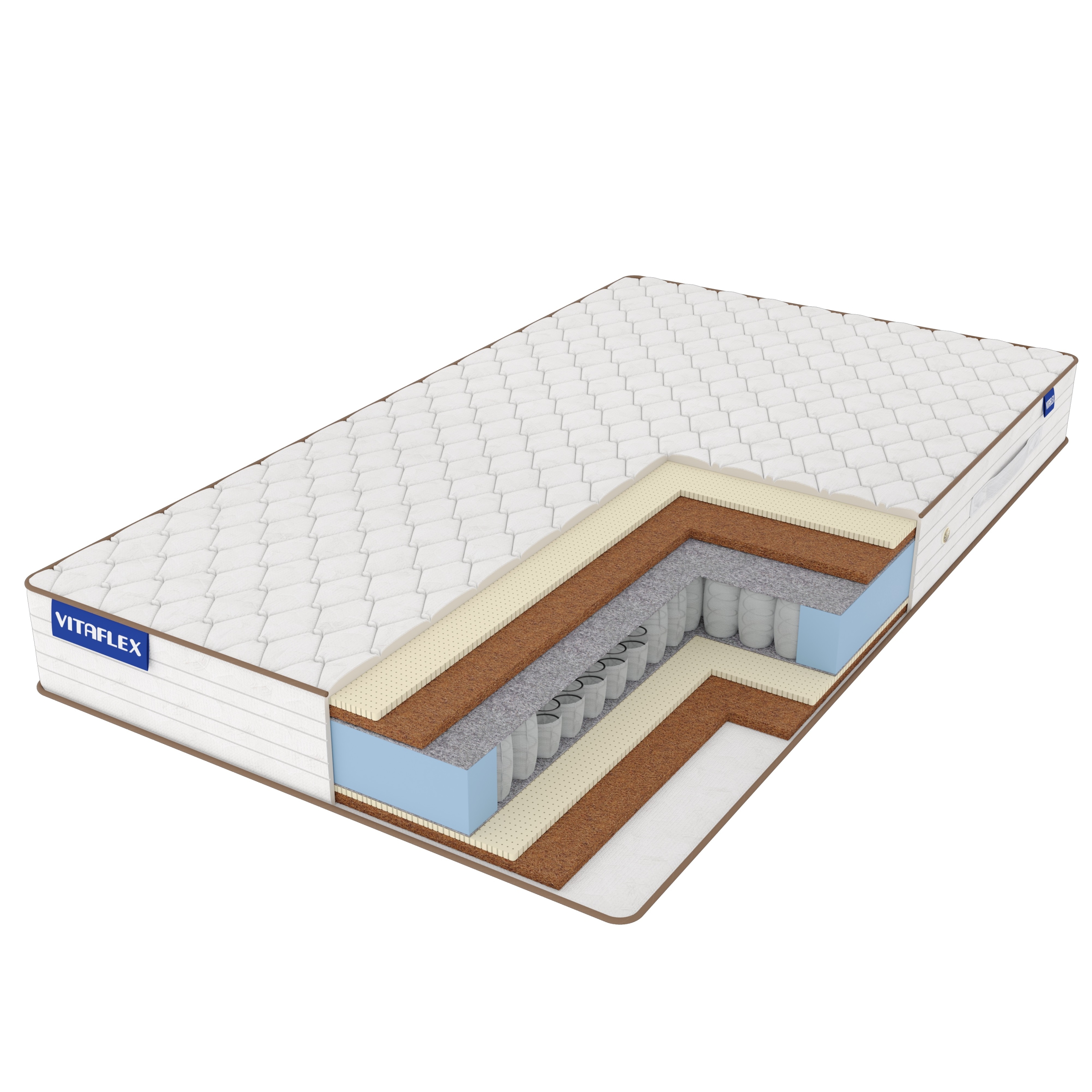 

Матрас Vitaflex Nature Optimal Light S500 140х190, Белый, Optimal Light S500