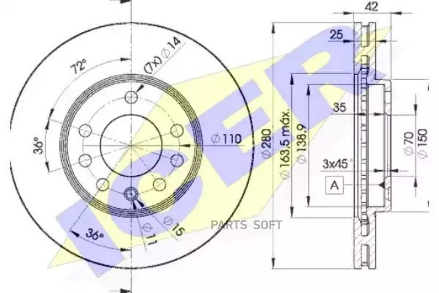 

Диск Тормозной Передний Opel Astra H/G Zafira Icer 78bd9060-2 Icer арт. 78BD9060-2