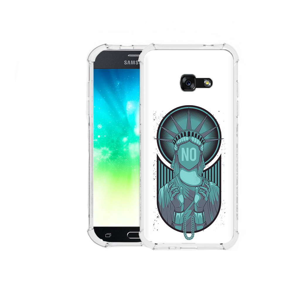

Чехол MyPads Tocco для Samsung Galaxy A3 (2016) статуя свободы зеленый, Прозрачный, Tocco