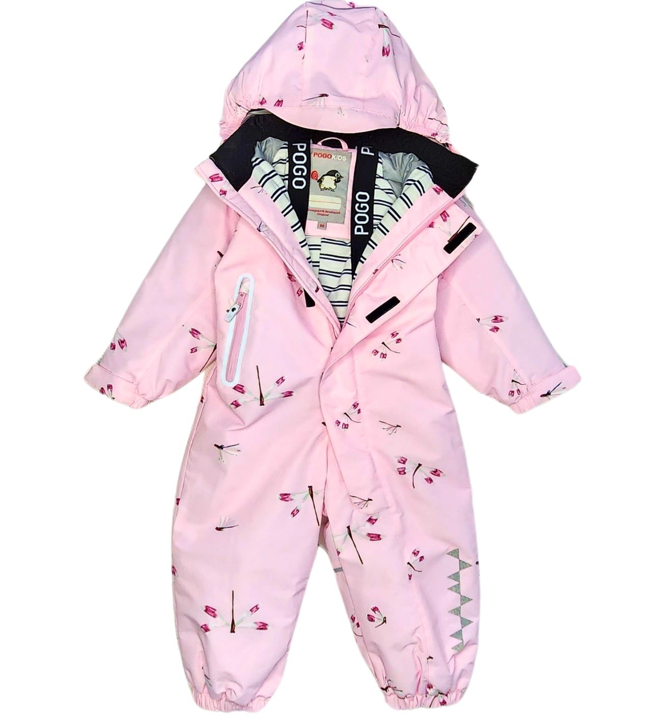 

Комбинезон детский PogoKids PG88267, нежно розовый принт, 98, PG88267